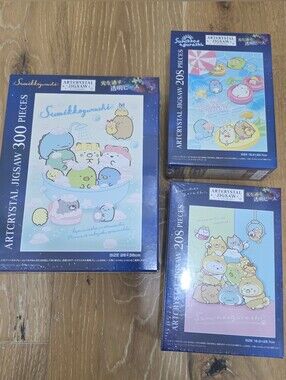 Art Crystal Jigsaw Puzzle Sumikko Gurashi Ensky Artbox Bath Puppies Dogs Pool
